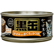 Aixia 黑缶 - 吞拿魚+鰹魚+雞肉 80g x 1箱 (48罐)